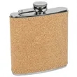 Stainless Steel Agglomerated Cork Flask | https://www.bestnamebadges.com