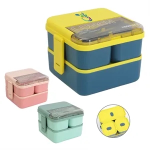 Large Microwave Double Layer Lunch Box