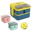 Large Microwave Double Layer Lunch Box | https://www.bestnamebadges.com