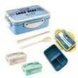 Plastic Microwave Wheat Straw Lunch Box | https://www.bestnamebadges.com