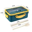 Plastic Microwave Wheat Straw Lunch Box | https://www.bestnamebadges.com