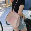 Large Straw Mesh Beach Bags | https://www.bestnamebadges.com