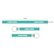 Colorful Silicone Wristband Keychain | https://www.bestnamebadges.com