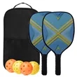 Wooden Pickleball Racket Paddle & Ball Set w/ Carrying bag | https://www.bestnamebadges.com