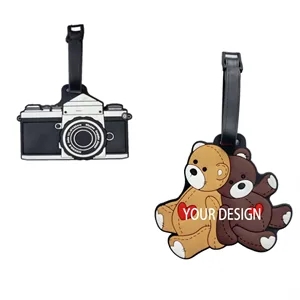 PVC Luggage Tags Identifier Card Holder Label