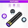 USB-C LED Rechargeable Flashlight UV Light | https://www.bestnamebadges.com