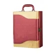 Leather Wine Bottle Box Handmade | https://www.bestnamebadges.com