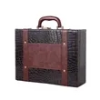Leather Wine Bottle Box Handmade | https://www.bestnamebadges.com