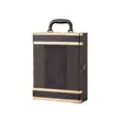 Leather Wine Bottle Box Handmade | https://www.bestnamebadges.com