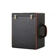 Leather Wine Bottle Box Handmade | https://www.bestnamebadges.com