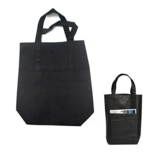 Large Non Woven Front Pocket Tote Bag with Gusset