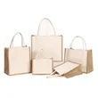 Reusable Jute Gift Totes with Handles | https://www.bestnamebadges.com