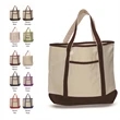 Large Canvas Deluxe Tote Bag | https://www.bestnamebadges.com