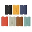 Vegan Leather Luggage Tag with Loop Strap | https://www.bestnamebadges.com