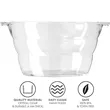 Acrylic Oval Party Tub | https://www.bestnamebadges.com