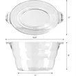 Acrylic Oval Party Tub | https://www.bestnamebadges.com