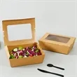 17oz Disposable Kraft Paper Restaurant Food Boxes | https://www.bestnamebadges.com