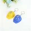 Mini Helmet Flashlight Construction Keychain | https://www.bestnamebadges.com