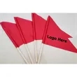 Triangle Size Small Stick Flags | https://www.bestnamebadges.com