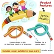 Colorful Flexible Soft Pencil | https://www.bestnamebadges.com