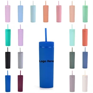 16oz Double Layer Straw Cups