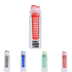 24oz Color Fruit Infuser Sports Water Bottle