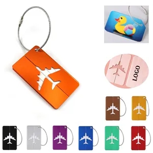Aluminium Alloy Metal Luggage Tags For Suitcases