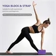 Yoga Block and Strap Set | https://www.bestnamebadges.com