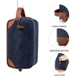 Canvas Toiletry Bag Hanging Dopp Kit Unisex | https://www.bestnamebadges.com