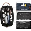 Canvas Toiletry Bag Hanging Dopp Kit Unisex | https://www.bestnamebadges.com