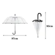 Long-handled Transparent Umbrella | https://www.bestnamebadges.com