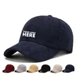 Corduroy Baseball Cap | https://www.bestnamebadges.com