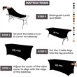 4FT Table Stretch Cloth | https://www.bestnamebadges.com