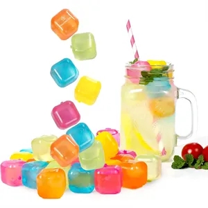 Reusable Plastic Ice Cubes 24 Pack