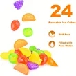 Reusable Plastic Ice Cubes 24 Pack | https://www.bestnamebadges.com