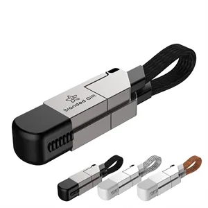 Portable Magnetic Keyring 5 in 1 USB Charger Data Cord