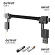 Portable Magnetic Keyring 5 in 1 USB Charger Data Cord | https://www.bestnamebadges.com