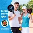 Wooden Pickleball Racket Paddle & Ball Set w/ Coolmax Towel | https://www.bestnamebadges.com