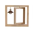 6 Inch Wooden Frame with Bulb | https://www.bestnamebadges.com