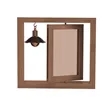 6 Inch Wooden Frame with Bulb | https://www.bestnamebadges.com