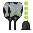Wooden Pickleball Racket Paddle & Ball Set w/ Drawstring Bag | https://www.bestnamebadges.com