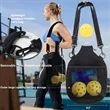 Custom Fiberglass Pickleball Paddle & Ball Set w/ Carry Bag | https://www.bestnamebadges.com