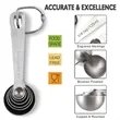 Stainless Steel 6-pcs Set Measuring Spoons | https://www.bestnamebadges.com