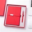Ruled Hardcover Executive Writing Notebook Gift Set | https://www.bestnamebadges.com
