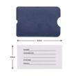 Vegan Leather Luggage Tag with Loop Strap | https://www.bestnamebadges.com