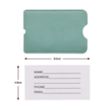 Vegan Leather Luggage Tag with Loop Strap | https://www.bestnamebadges.com