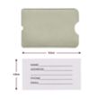 Vegan Leather Luggage Tag with Loop Strap | https://www.bestnamebadges.com