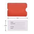 Vegan Leather Luggage Tag with Loop Strap | https://www.bestnamebadges.com