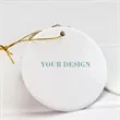 Custom Ceramic Round Ornament | https://www.bestnamebadges.com