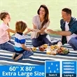 Dual Layers Beach Blanket | https://www.bestnamebadges.com